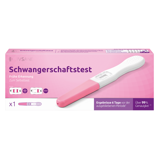 Leicht rosa schwangerschaftstest 